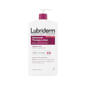 Lubriderm Advanced Therapy Itchy, Extra Dry Skin Fragrance Free Body Lotion 709ml