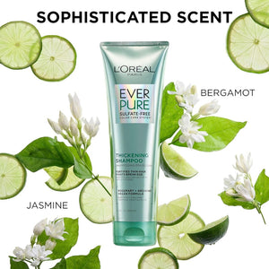 L'Oreal Paris Ever Pure Sulfate-Free Rosemary + Arginine Thickening Shampoo 250ml,071249341322