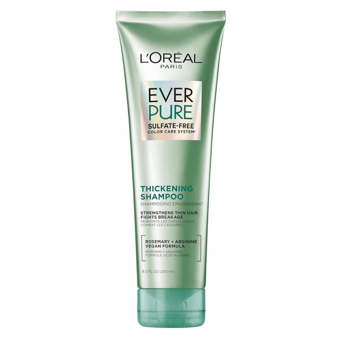 L'Oreal Paris Ever Pure Sulfate-Free Rosemary + Arginine Thickening Shampoo 250ml,071249341322