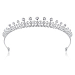 Lovelyshop Ribbon Shape Crystal Princess Bridal Alloy Tiara For Younger Woman In Party Wedding Quinceanera,