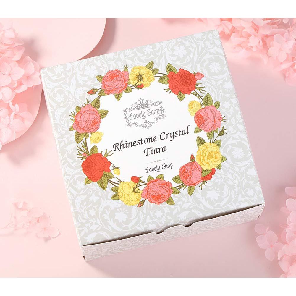 Lovelyshop Ribbon Shape Crystal Princess Bridal Alloy Tiara For Younger Woman In Party Wedding Quinceanera,