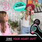 Lucky Egg Grab the Mic Karaoke Game, 2–10 Players, 8+, Family Singing Game with 250 Lyrics & 125 Cards, Party Game Gift