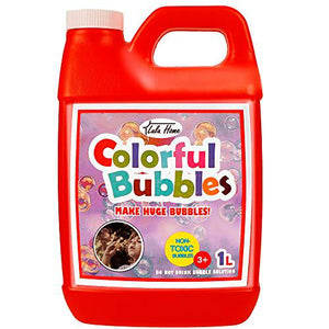Lulu Home Bubble Solution 33.8 oz Refill for Bubble Toys and Machines Makes 2.5 Gallons