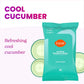 Lume Acidified Deodorant Wipes, 24-Hour Odor Control, Aluminum-Free, Baking Soda-Free, Skin-Loving, Cool Cucumber, 45 Count, Pack of 2