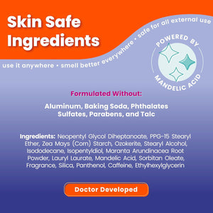 Lume Lume Whole Body Deodorant - Smooth Solid Stick - 72 Hour Odor Control - Aluminum Free, Baking Soda Free And Skin Safe - 2.6 Ounce (Pack Of 2) (Soft Powder)