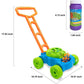 Lydaz Bubble Lawn Mower for Toddlers Outdoor Push Toy with Blower for Boys Age 1 2 3