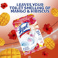Lysol Lysol Click Gel Automatic Toilet Bowl Cleaner, Gel Toilet Bowl Cleaner, For Cleaning And Refreshing, Mango And Hibiscus, 6 Count (Pack Of 1)