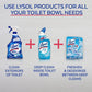 Lysol Toilet Bowl Cleaner Gel, Forest Rain Scent, Cleans & Disinfects, Stain Removal, 24oz