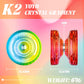 MAGICYOYO Crystal Yoyo K2 Pack Of 3, Professional Responsive Yoyo For Kids Beginner, Dual Purpose Yoyos Replacement Unresponsive Bearing For Adults/Advanced+18 Strings+Remover Tool (Crystal Gradient),