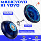 MAGICYOYO K1 Plus& K2 Responsive Yoyo For Kids, Professional Yoyos 2 Pack, Dual Purpose Plastic Yoyo With Unresponsive Yoyo Bearing For Adults/Advancer+12 Yoyo Strings+2 Holes Yoyo Storage Case,