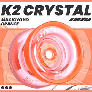 MAGICYOYO K2 Crystal Orange Color Yoyo Set
