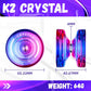 MAGICYOYO K2 Responsive Yoyo For Kids, Professional Plastic Crystal Yoyo For Beginner , Dual Purpose Yoyo Replacement Unresponsive Yoyo Bearing With 12 Yoyo Strings + Yoyo Case Bag (Crystal Gradient),