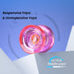 MAGICYOYO K2 Responsive Yoyo For Kids, Crystal Yoyo Professional For Fingerspin Trick, Dual Purpose Plastic Yoyo With Extra Unresponsive Yoyo Bearing For Advanced + 12 Yoyo Strings + Yo Yo Bag (Pink),