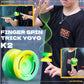 MAGICYOYO K2 Responsive Yoyo For Kids, Professional Yoyo For Beginner, Dual Purpose Yo-yo Replacement Unresponsive Bearing For Adults/Advanced+12 Yo Yo Strings+Bearing Remover (Yellow Green Gradient),