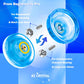 MAGICYOYO Professional Crystal Yoyo K2, Responsive Yoyo For Kids, Plastic Yoyo Professional Beginner Yo Yo With Unresponsive Yoyo Bearing For Intermediate + 12 Yo-yo Strings+Yo Yo Bag (Crystal Blue),