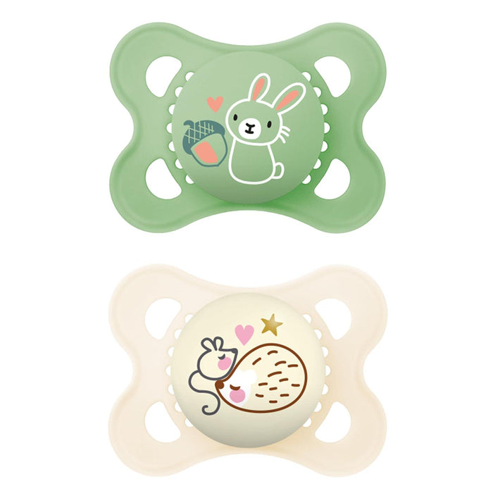 MAM Day and Night Pacifiers, Glow in the Dark for Breastfed Babies, 0-6 Months, Unisex