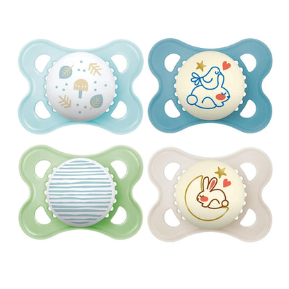 MAM Day And Night Pacifiers, Glow In The Dark Pacifier For Breastfed Babies, 0-6 Months, Baby Boy,