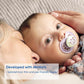 MAM Night Pacifiers 0-6 Months, Best For Breastfed Babies, Glow In The Dark, Baby Boy, 2 Count,