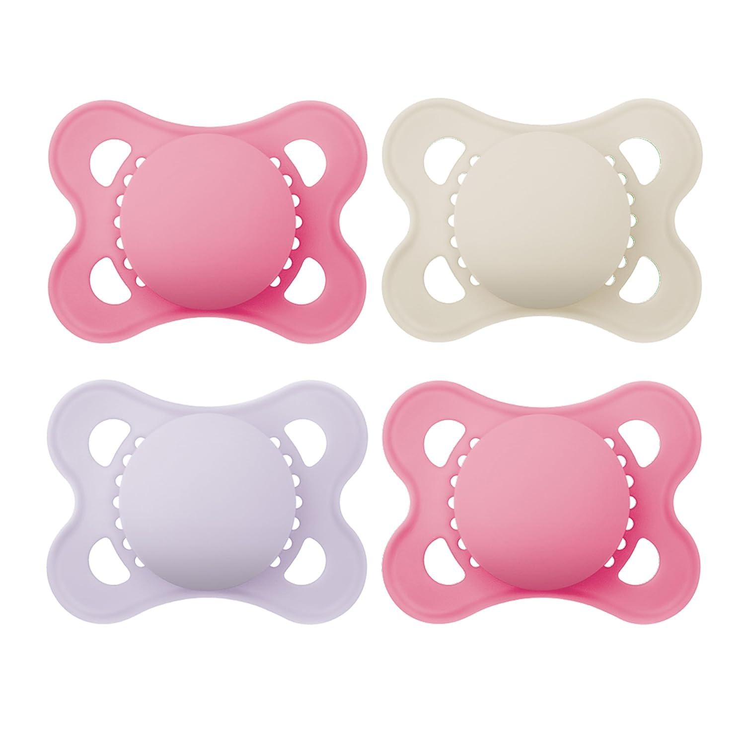 MAM Original Matte Baby Pacifier, 0-6 Months, 4 Count,Does not Apply