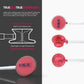 MDF Instruments, Acoustica Lightweight Stethoscope For Doctors, Nurses, Students, Home Health Use, Adult, Dual Head, White Tube, Red Chestpiece-Headset, MDF747XPR29,