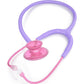 MDF Instruments, Acoustica Lightweight Stethoscope For Doctors, Nurses, Students, Home Health Use, Adult, Dual Head, Pastel Purple Tube, Pink Pinkore Chestpiece-Headset, MDF747XPPO07,