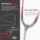 MDF Instruments, Acoustica Lightweight Stethoscope For Doctors, Nurses, Students, Home Health Use, Adult, Dual Head, White Tube, Red Chestpiece-Headset, MDF747XPR29,