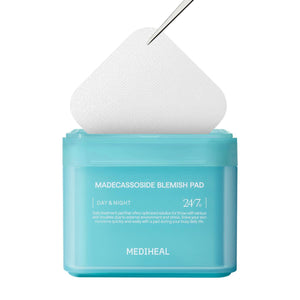 Mediheal MEDIHEAL Madecassoside Cotton Facial Pads - Toner Pads With Centella Asiatica To Improve Uneven Skin Tone - Vegan Face Gauze Pads, 100 Pads