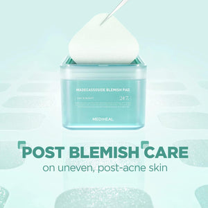 Mediheal MEDIHEAL Madecassoside Cotton Facial Pads - Toner Pads With Centella Asiatica To Improve Uneven Skin Tone - Vegan Face Gauze Pads, 100 Pads