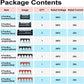 MILAPEAK Terminal Block And Strip - 6 Sets 4/5/6 Positions 600V 25A Dual Row Wire Screw Terminal Strip Block With Cover + 400V 25A Pre-Insulated Terminals Barrier Strips Jumpers (Black And Red),