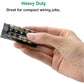 MILAPEAK Terminal Block And Strip - 10pcs (5 Sets) 5 Positions Dual Row 600V 15A Screw Terminal Strip Blocks With Cover + 400V 15A 5 Positions Pre-Insulated Terminals Barrier Strip (Black And Red),