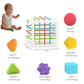 MingKids Montessori Sensory Toys for 1 Year Old, 6 Pcs Baby Shape Sorter Early Learning Gift