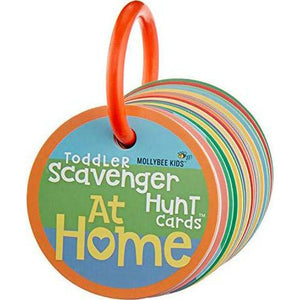Mollybee Kids Toddler Scavenger Hunt Cards, Indoor Activity Game for Ages 2–3, 20 Cards, Educational and Fun Learning Play