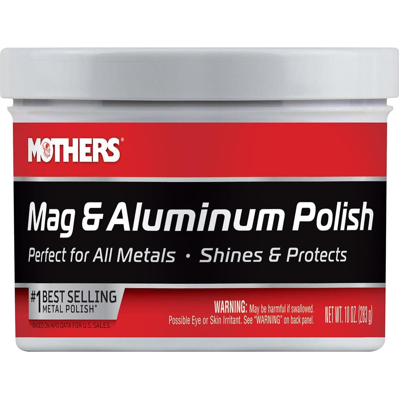 MOTHERS 05101 Mag And Aluminum Polish - 10 Oz,078175051011