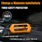 MOTOPOWER 12V 1000mA Automatic Charger - Battery Maintenance - Maintain Charger And Battery Desulfator With Timer Protection.,