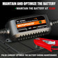 MOTOPOWER MP00205B 12V 1000mA Automatic Battery Charger, Battery Maintainer, Trickle Charger, And Battery Desulfator With Timer Protection - Black Edition,