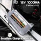 MOTOPOWER MP00205B 12V 1000mA Automatic Battery Charger, Battery Maintainer, Trickle Charger, And Battery Desulfator With Timer Protection - Grey,