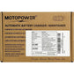 MOTOPOWER MP00205B 12V 1000mA Automatic Battery Charger, Battery Maintainer, Trickle Charger, And Battery Desulfator With Timer Protection - Black Edition,