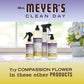 Mrs. Meyer's CLEAN DAY MRS. MEYER'S CLEAN DAY Hand Soap, Made With Essential Oils, Biodegradable Formula, Compassion Flower, 12.5 Fl. Oz - Pack Of 3