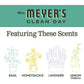 Mrs Meyer’s Clean Day Liquid Dish Soap, Biodegradable Formula, Basil Scent, 16 Fl Oz, Pack of 3
