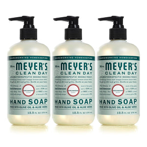 Mrs. Meyer's CLEAN DAY MRS. MEYER'S CLEAN DAY Hand Soap, Made With Essential Oils, 12.5 Oz - Pack Of 3