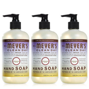 Mrs. Meyer's CLEAN DAY MRS. MEYER'S CLEAN DAY Hand Soap, Made With Essential Oils, Biodegradable Formula, Compassion Flower, 12.5 Fl. Oz - Pack Of 3