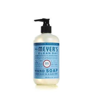 Mrs. Meyer's CLEAN DAY MRS. MEYER'S CLEAN DAY Hand Soap, Made With Essential Oils, Biodegradable Formula, Rain Water, 12.5 Fl. Oz