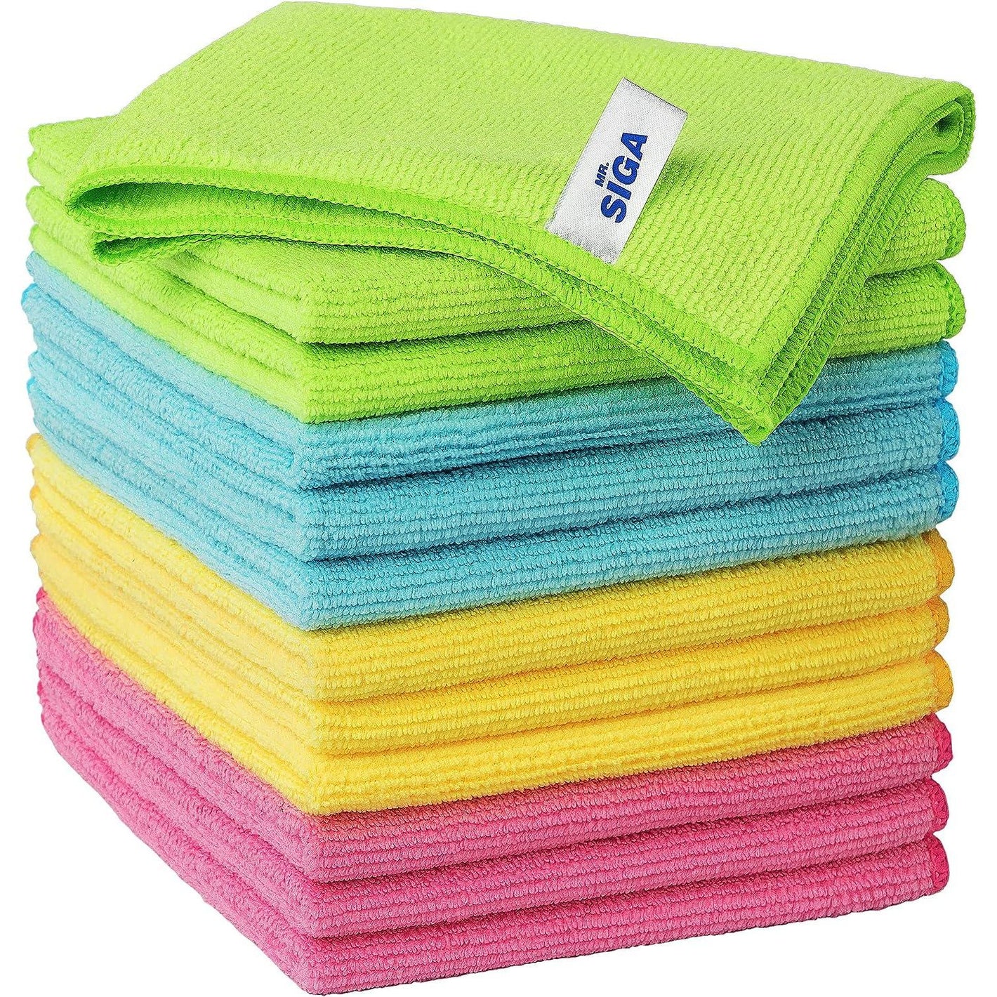 MR.SIGA MR.SIGA Microfiber Cleaning Cloth,Pack Of 12,Size:12.6 X 12.6