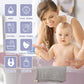 MUKIN Baby Washcloths - Soft Face Cloths For Newborn, Absorbent Bath Face Towels, Baby Wipes, Burp Cloths Or Face Towels, Baby Registry As Shower. Pack Of 6-12x12 Inches (Grey),