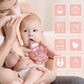 MUKIN Baby Washcloths And Burp Cloths, Soft Absorbent Towels For Newborns, 6 Pack, 12x12 Inches (Pink),