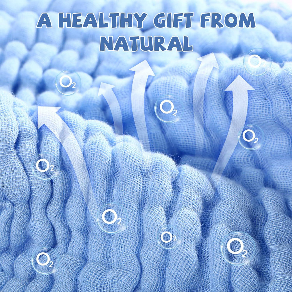 MUKIN Baby Washcloths - Soft Face Cloths For Newborn, Absorbent Bath Wipes, Burp Cloths Or Towels, Baby Registry As Shower. Pack Of 6-12x12 Inches (Blue),