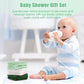 MUKIN Baby Washcloths - Soft Face Cloths For Newborn, Absorbent Bath Face Towels, Baby Wipes, Burp Cloths Or Face Towels, Baby Registry As Shower. Pack Of 6-12x12 Inches (Green),