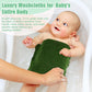 MUKIN Baby Washcloths - Soft Face Cloths For Newborn, Absorbent Bath Face Towels, Baby Wipes, Burp Cloths Or Face Towels, Baby Registry As Shower. Pack Of 6-12x12 Inches (Green),