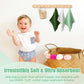 MUKIN Baby Washcloths - Soft Face Cloths For Newborn, Absorbent Bath Face Towels, Baby Wipes, Burp Cloths Or Face Towels, Baby Registry As Shower. Pack Of 6-12x12 Inches (Green),