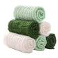 MUKIN Baby Washcloths - Soft Face Cloths For Newborn, Absorbent Bath Face Towels, Baby Wipes, Burp Cloths Or Face Towels, Baby Registry As Shower. Pack Of 6-12x12 Inches (Green),